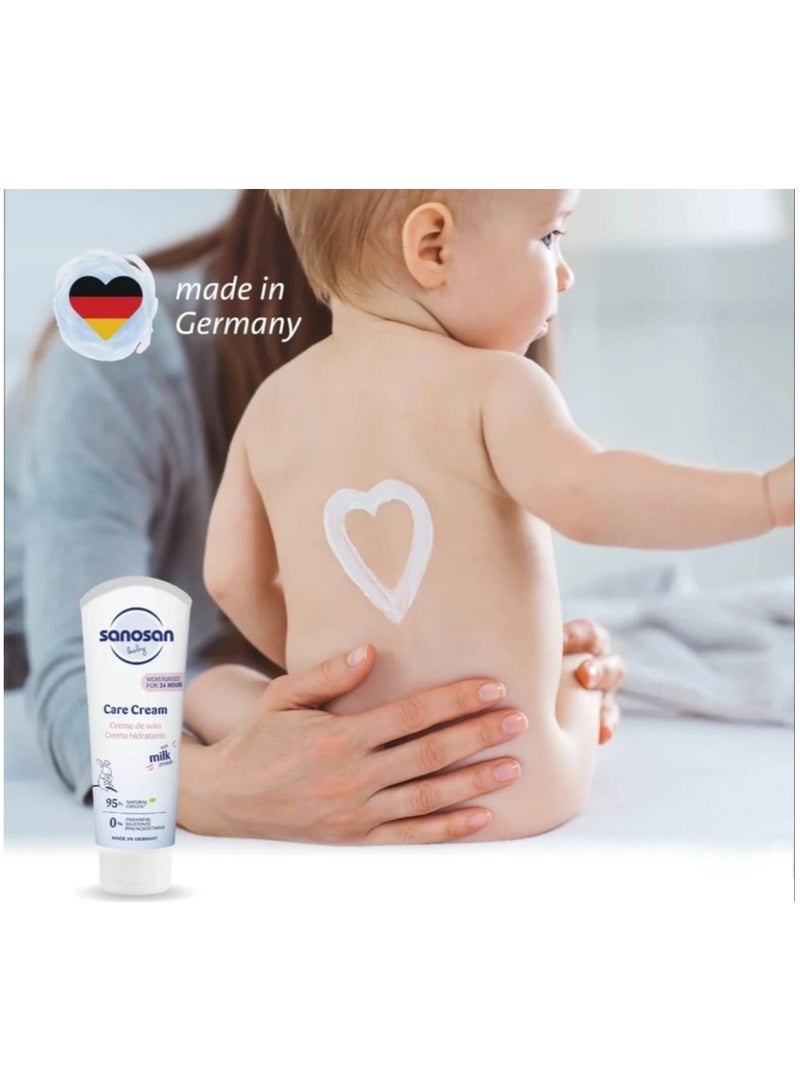 سانوسان كريم العناية الفائقة لترطيب عميق للوجه والجسم لمدة 24 ساعة لأطفال منذ سن الولادة 100مل - Image 3