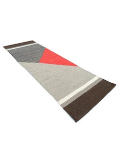 H2H H2H House2Home Cotton Runner/Floor Mat 2x6ft | Suitable as Kitchen Runner, Hallway, Living Room, Bedroom | Geometric Design, Red Color Shade | 60x180  - Image 4