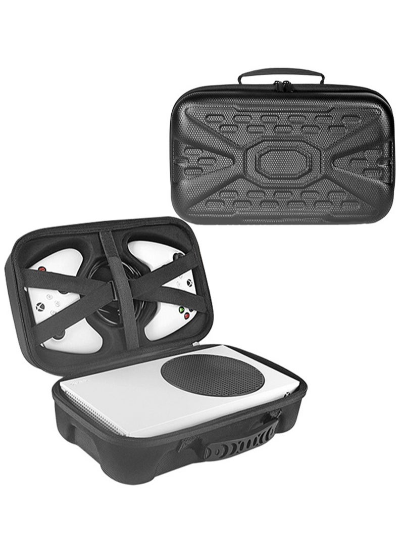 FlashHawk Travel Case Compatible with Xbox Series S, Large Capacity, Dustproof Shockproof, Protective Storage Bag, Black  - Image 1
