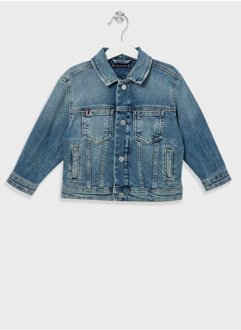 تومي هيلفيغر Kids Oversized Bomber Jacket