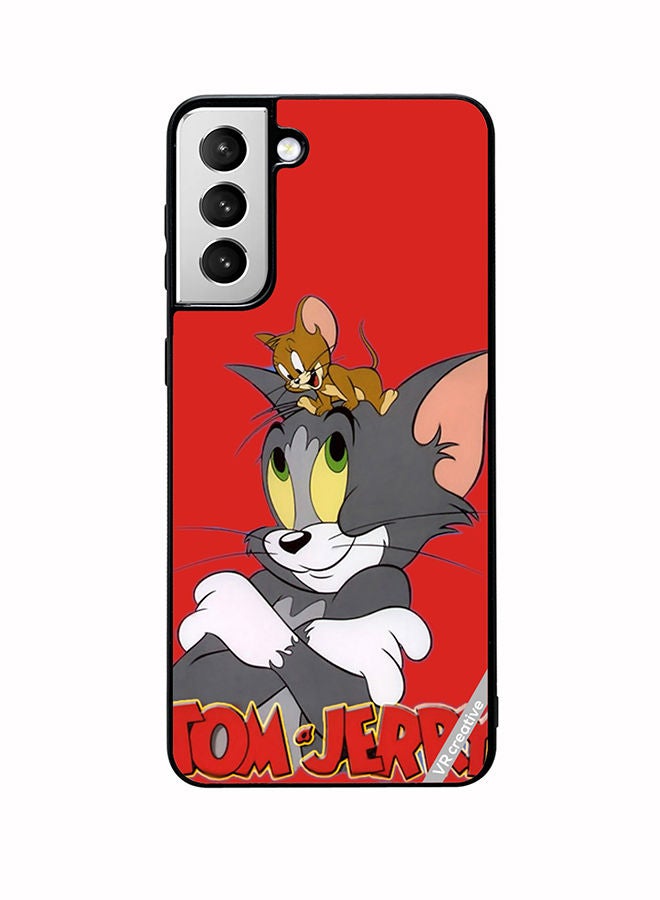 VR CREATIVE Protective Case Cover For Samsung Galaxy S22 Plus 5G Tom And Jerry Design Multicolour - Image 1