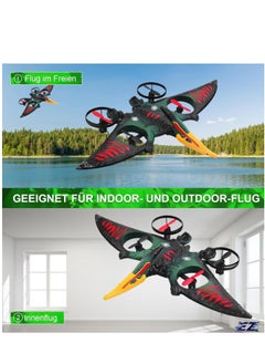 ELTRAZONE RC Aeroplane 2.4GHz Remote Control L0713 Quadcopter – Floating Fighter Aircraft RTF for Beginners, Kids & Adults, USB Charging, Green – Easy to Fly, Durable & Fun – Perfect Outdoor Toy for Family Entertainment, Gifts & Adventures  - Image 2