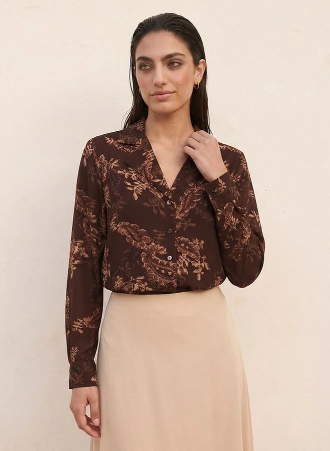 Splash FAV Smart Shirt with Paisley Print