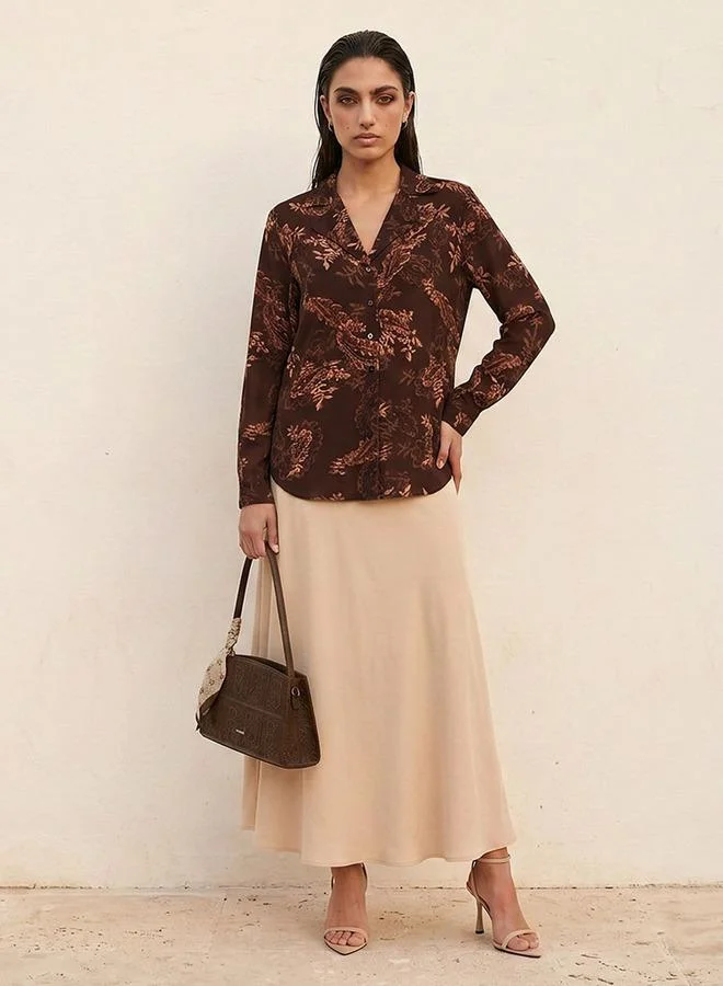 Splash FAV Smart Shirt with Paisley Print