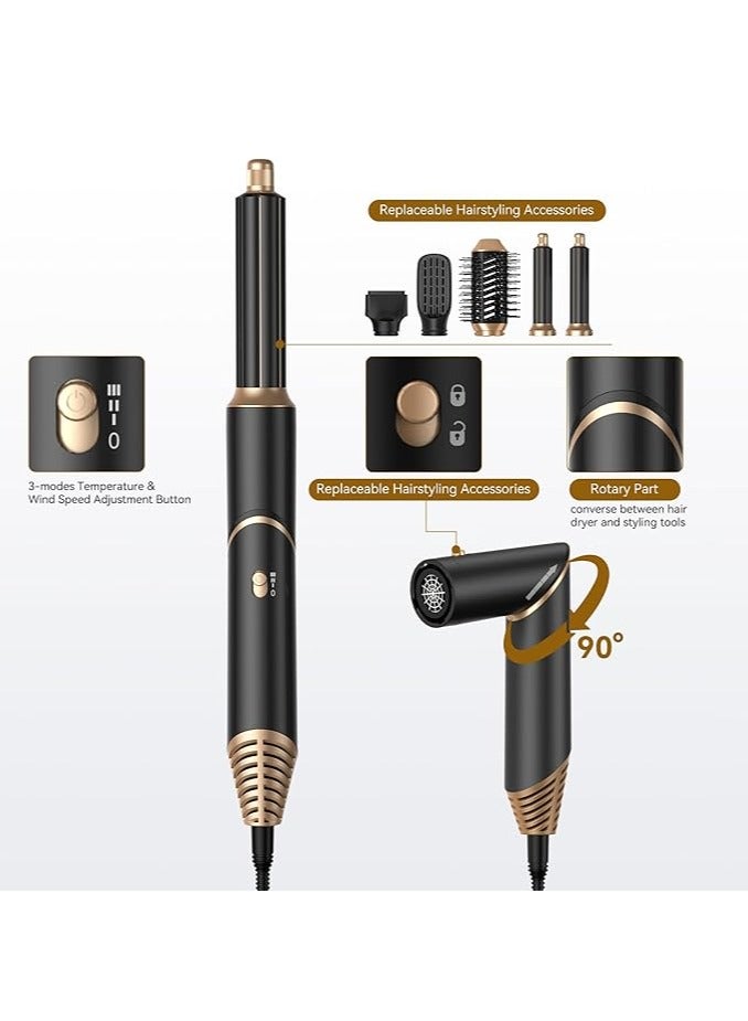 general 5-in-1 Hair Styler with Automatic Curling Iron, Multi-Purpose Ion Hair Dryer Brush Set Styling Tools Styler Hairstyling Styling Hair Dryer Hairbrush Hair Dryer Gifts for Women - Image 5