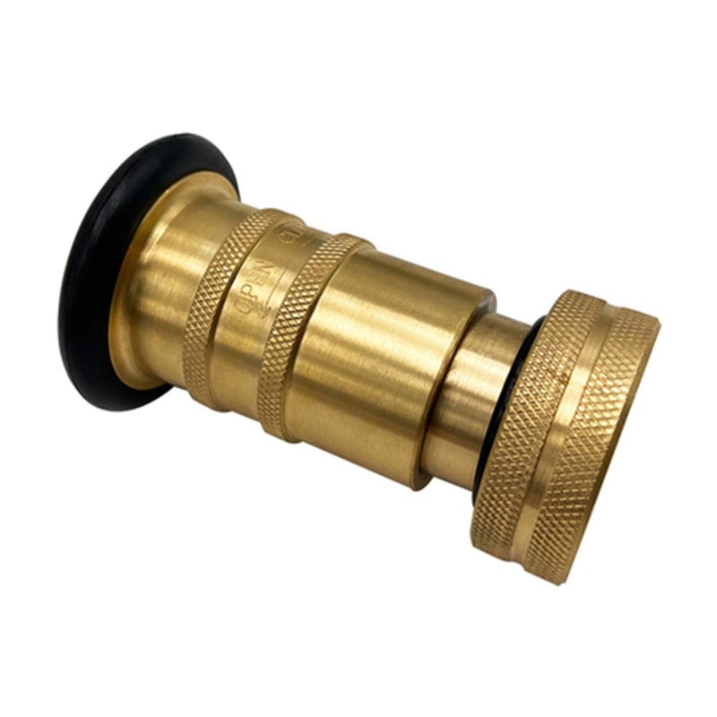 SAFBY Fire Hose Nozzle Brass Fire Equipment Spray Jet Fog 15 NPTNPSH