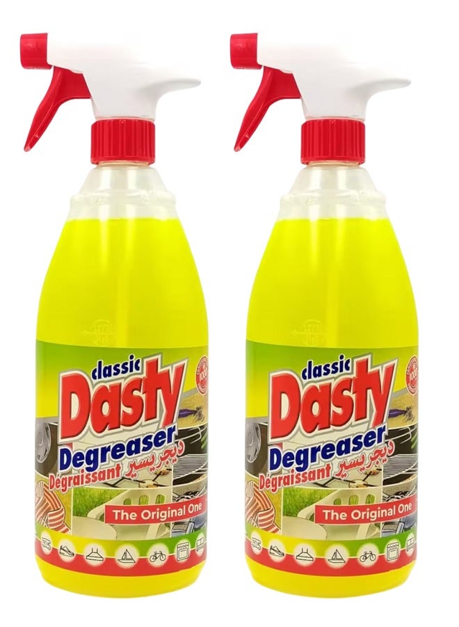 Dasty 2 PCS Dasty Degreaser Multi Purpose Cleaner Powerful Oil Grease Remover Spray Kitchen Car Engine Cleaner Heavy Duty Surface Cleaning Spray for Home Garage Use - Image 1