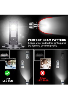 General Generic 2Pcs H11 LED Headlight Bulbs with Super Bright Cool White Hi/Lo Beam LED Bulbs Plug and Play(Korea)  - Image 4