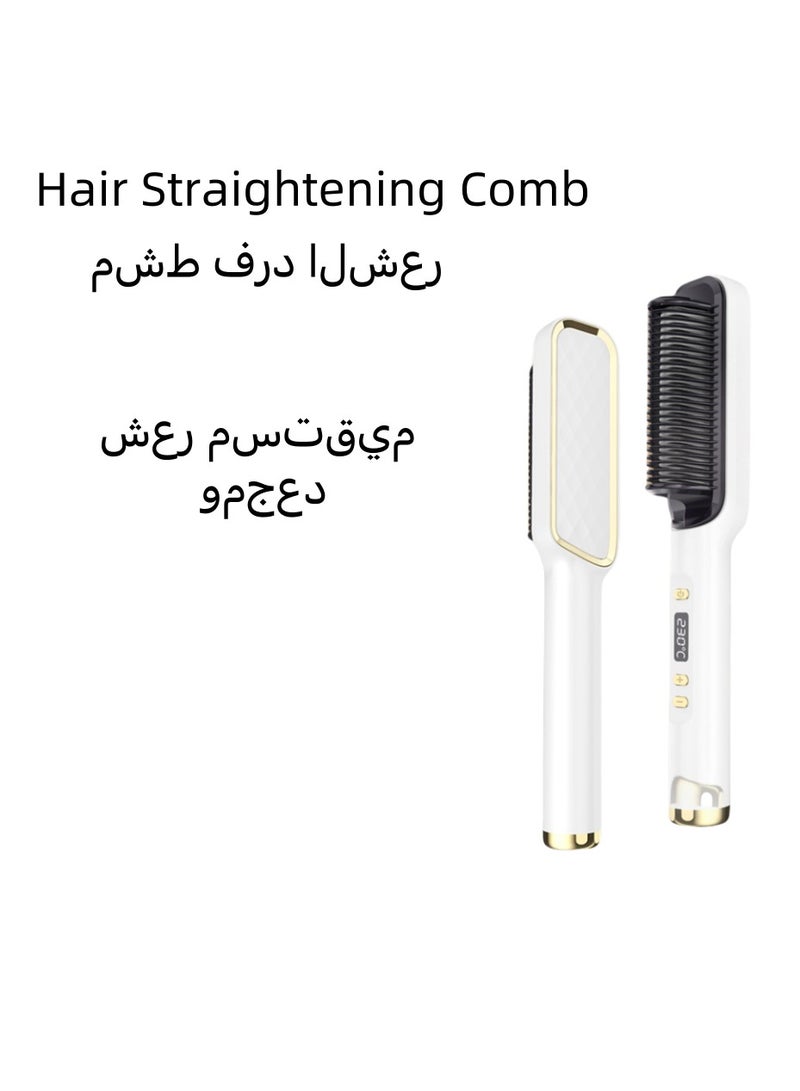 BEUTPATER Hair Straightener Brush,30-Speed Negative Ion Hair Straightener Styling Comb, Hot Comb Electric, 5 Temp Settings Hair Styling Tools Fast Heated Hair Brush Suitable for Home and Salon - Image 2