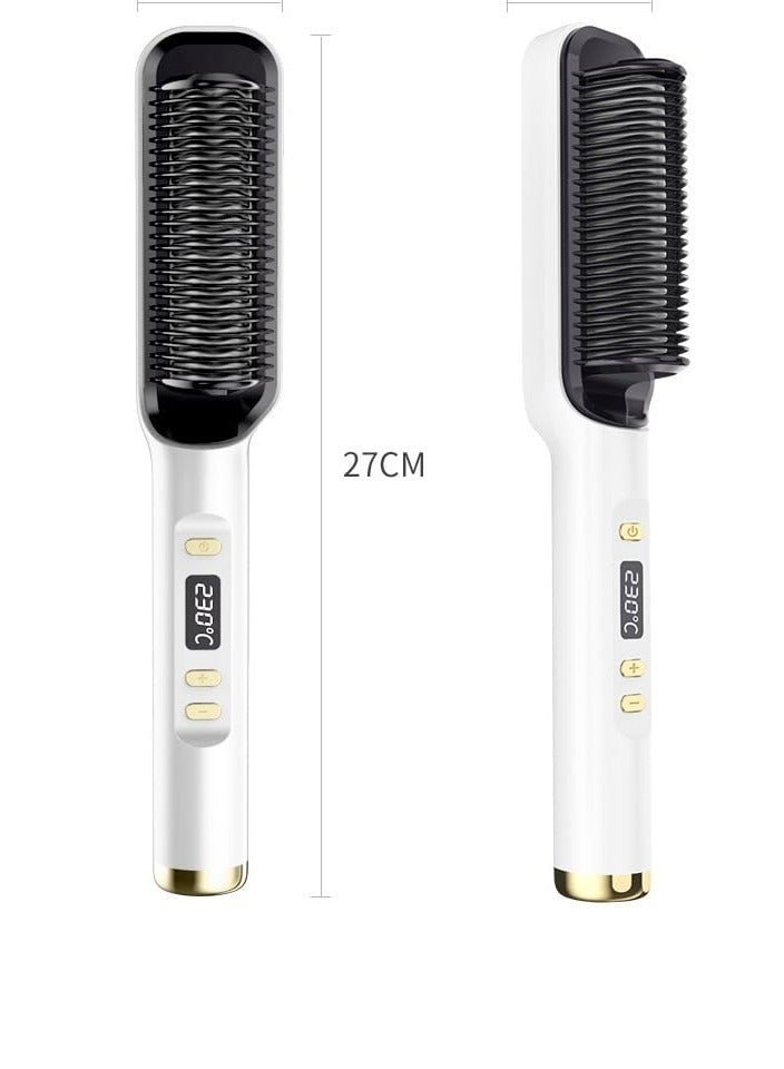 BEUTPATER Hair Straightener Brush,30-Speed Negative Ion Hair Straightener Styling Comb, Hot Comb Electric, 5 Temp Settings Hair Styling Tools Fast Heated Hair Brush Suitable for Home and Salon - Image 3