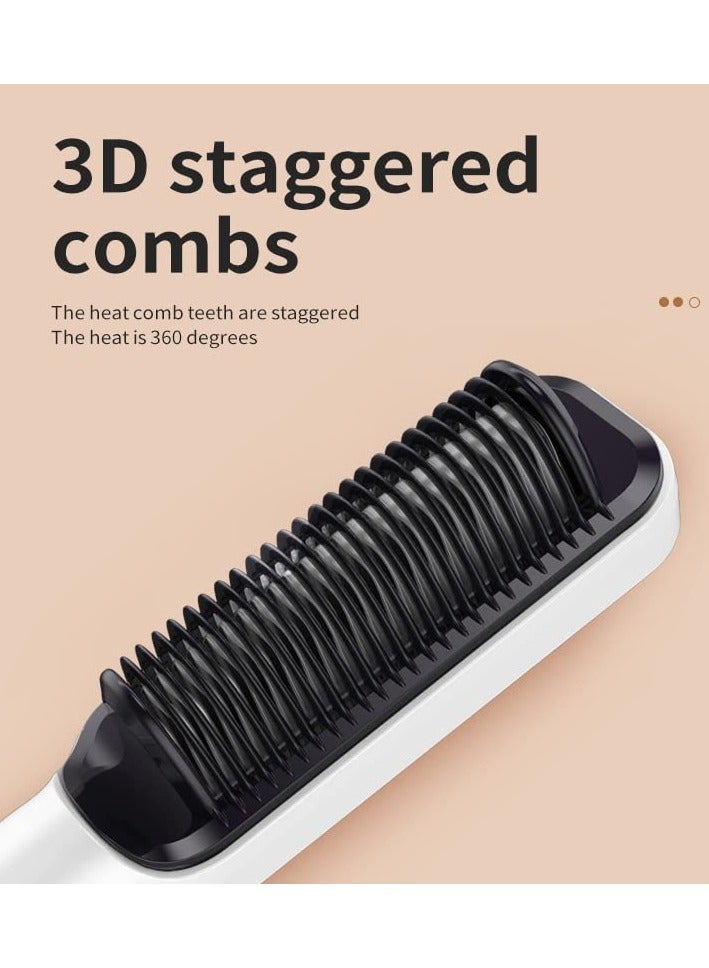BEUTPATER Hair Straightener Brush,30-Speed Negative Ion Hair Straightener Styling Comb, Hot Comb Electric, 5 Temp Settings Hair Styling Tools Fast Heated Hair Brush Suitable for Home and Salon - Image 4