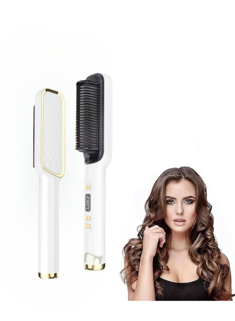 BEUTPATER Hair Straightener Brush,30-Speed Negative Ion Hair Straightener Styling Comb, Hot Comb Electric, 5 Temp Settings Hair Styling Tools Fast Heated Hair Brush Suitable for Home and Salon - Image 1
