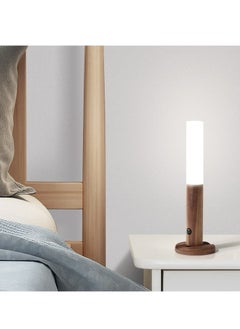 ELFSA Motion Sensor Night Light, Smart LED Light, Sensing Distance 4M, Hand-held Portable, Stick Anywhere for Bedroom, Stairway, Children Room and More,High Grade Solid Wood Glass Material (Walnut Wood)  - Image 4