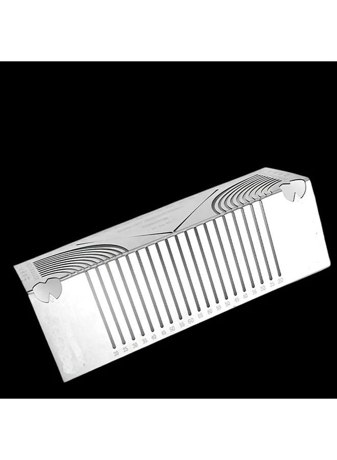 Silvery Stainless Steel Multifunctional Radius Tool Set For Measuring Round Pipes - Image 4