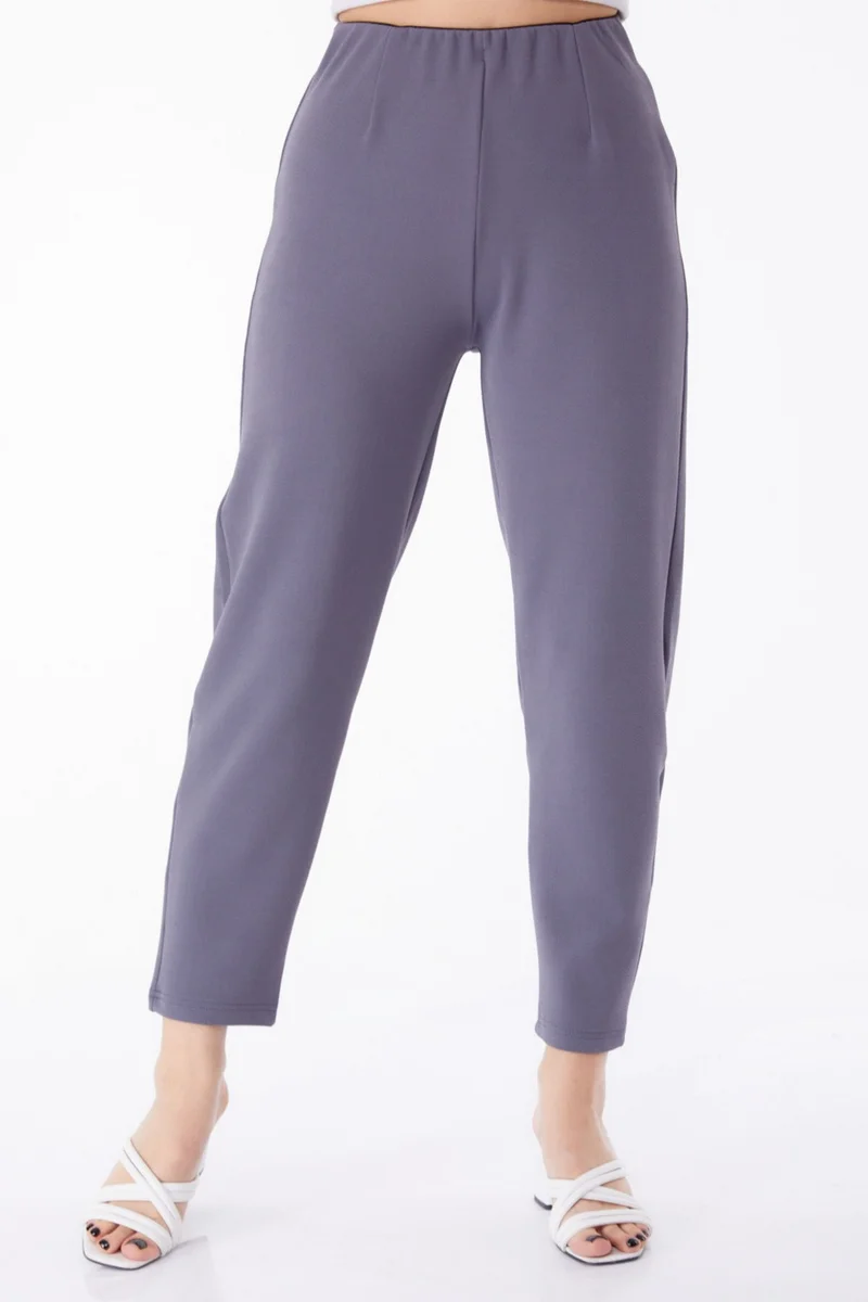 Tofisa Plain Mid Women's Anthracite Sports Pants - 25312