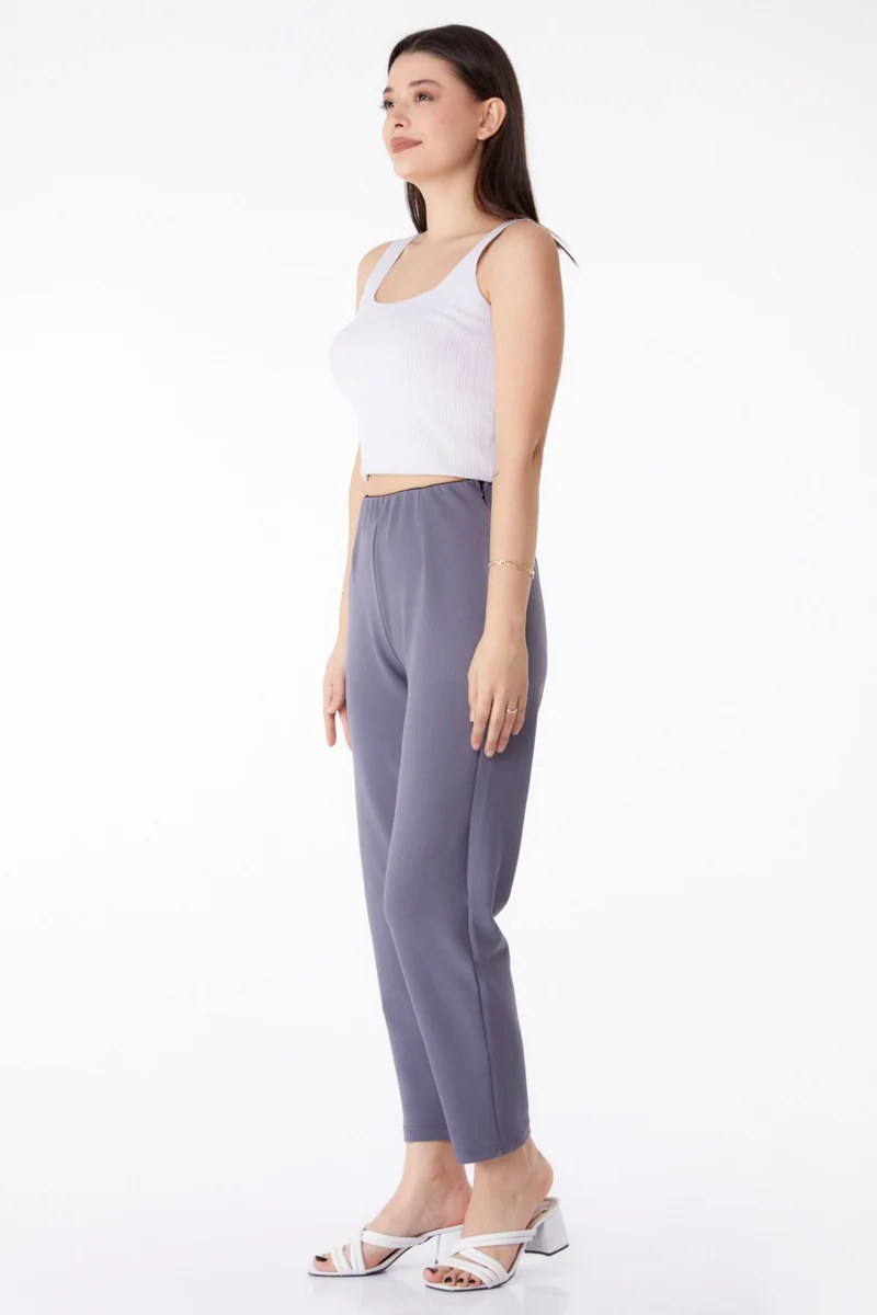 Tofisa Plain Mid Women's Anthracite Sports Pants - 25312