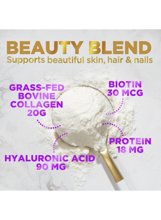 Hello Lovely! Collagen Peptides Powder - Unflavored Grass Fed Collagen Powder Type I & III Collagen Supplements with Hyaluronic Acid & Biotin - Women's Hair, Nail, Skin, Bones & Joint Health Support - 28 Servings - Image 3