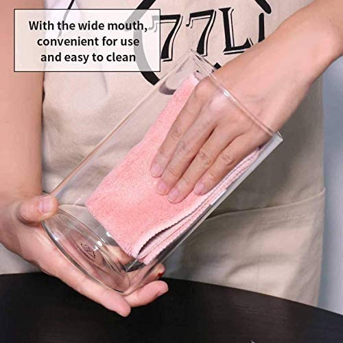 NVRA 1400ml Kitchen Storage Borosilicate Glass Jar And Container Pack of 6 Transparent Container with Air Tight Bamboo Wooden Lid BPA Free Storage Jar Multipurpose Jar - Image 5