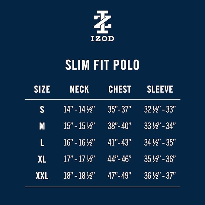 IZOD Men's Slim-Fit Advantage Performance Short-Sleeve Solid Polo Shirt, Blue Revival, X-Large - Image 2