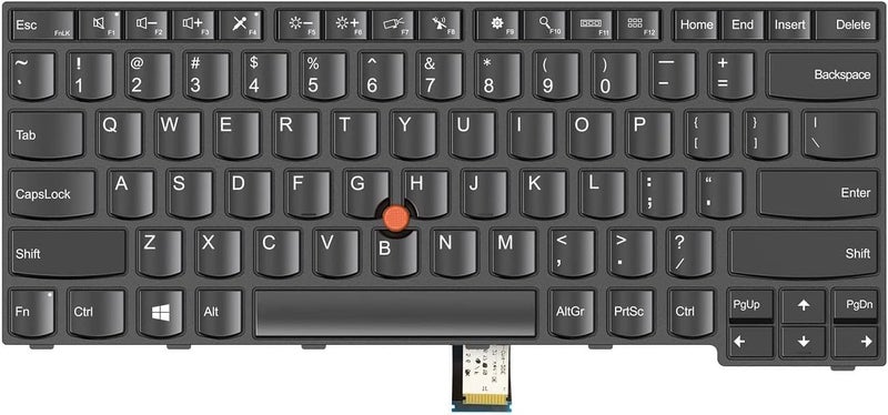 Wefly Laptop Keyboard Compatible for Lenovo Thinkpad T431 T431S E431 T440 T440P T440S E440 L440 T450 T450S T460 T460P L450 T440E 04Y0824 US Layout Black (with Pointer) - Image 1