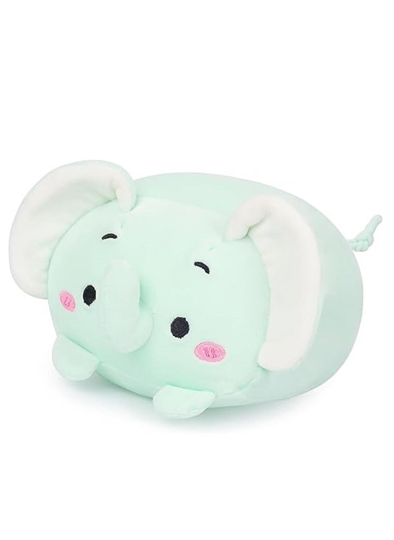 Cute Elephant Plush Stuffed Animal Cylindrical Body Pillow,Super Soft Cartoon Hugging Toy Gifts for Bedding, Kids Sleeping Kawaii Pillow(8/23.6 inch)  - Image 1