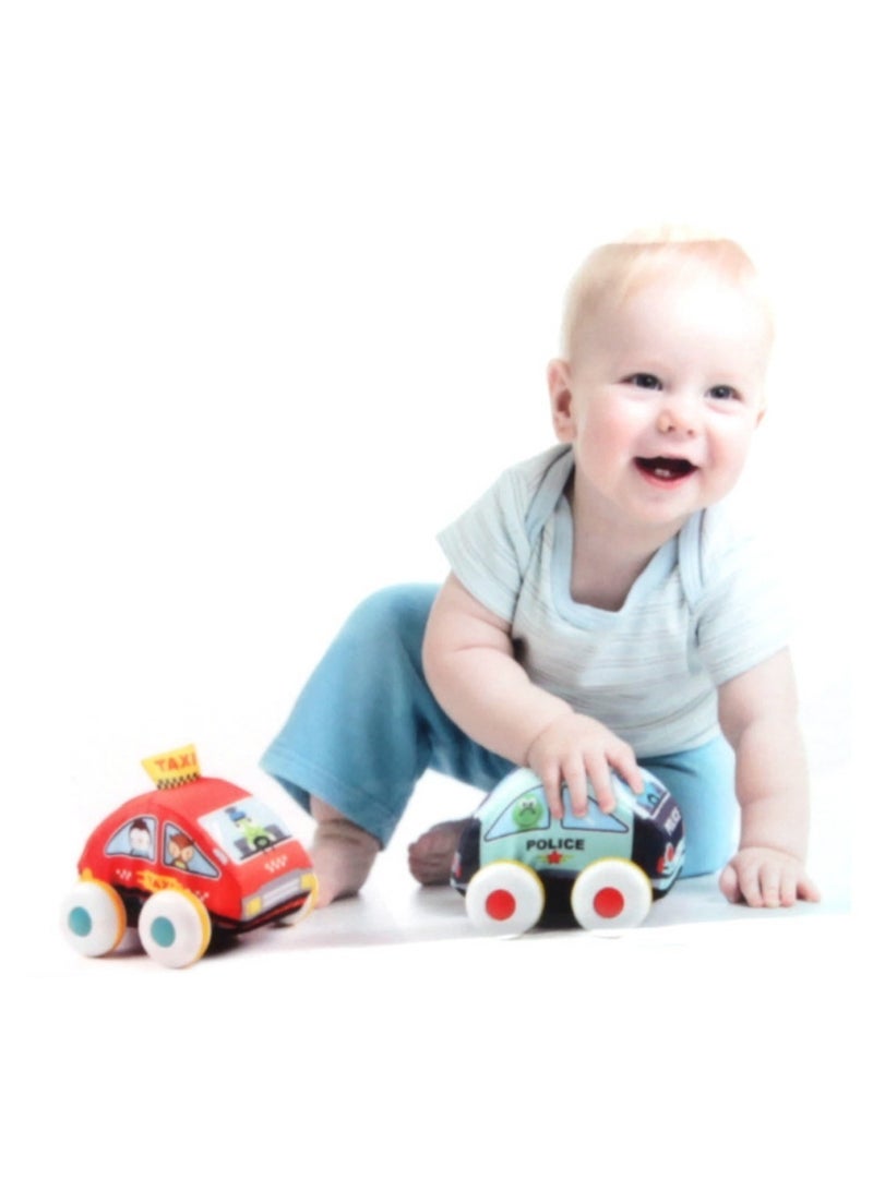 Pull Back Cars for Toddlers Aged 1 2 3 Year Old, Soft Car Toy Set with 7-Piece Cloth Car And Mat Set Kids Carpet Playmat, Kids Play Rug for Playroom, Kids Car Mat Rug, Kids Play Rugs Town City Road Map Rug  - Image 1