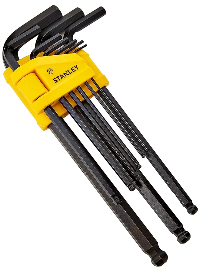 Stanley Folding Key Set Yellow/Black 0 69 256 9 Pieces - Image 1