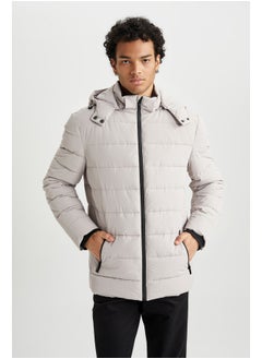 DeFacto Man Slim Fit Stand- Up Collar Mont  - Image 3
