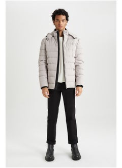 DeFacto Man Slim Fit Stand- Up Collar Mont  - Image 5