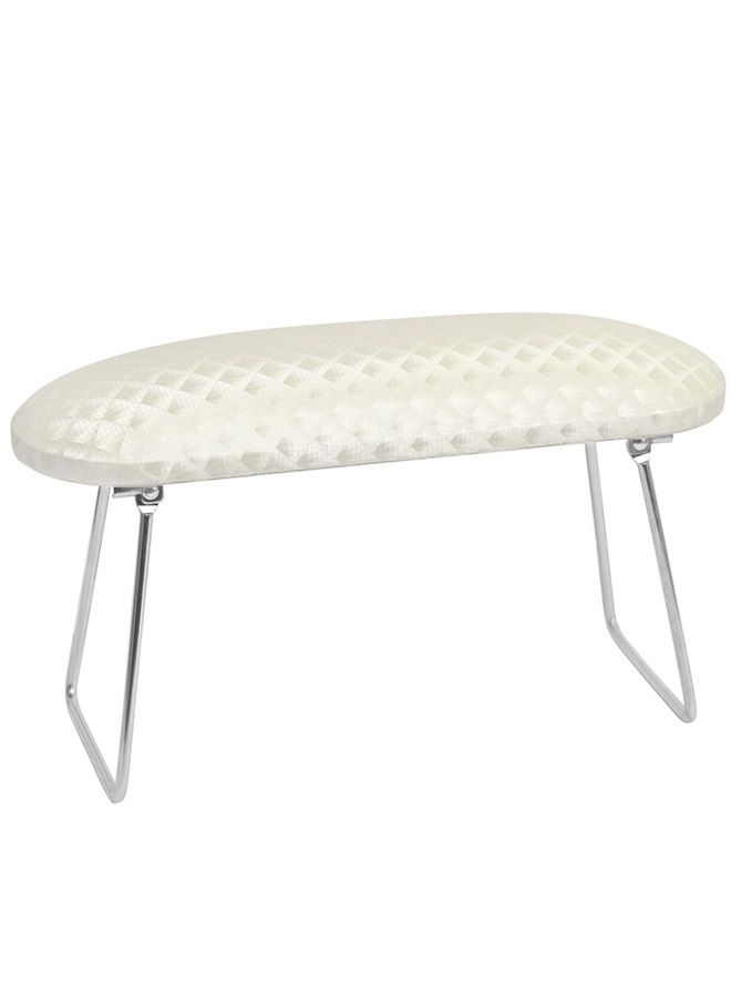 AORAEM Nail Arm Rest Cushion, Nail Hand Cushion Microfiber Leather Manicure Hand Pillow Stand Professional Nail Rest Table Desk Station for Nails Art DIY Use (Creamy White) - Image 1