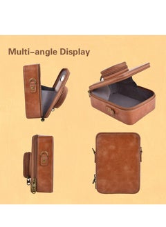 KASTWAVE Protective Case for Fujifilm Instax Mini EVO Camera Case, Retro PU Leather Protective Case for Mini EVO Instant Camera, High Capacity Cover with Removable Shoulder Strap, Vintage Brown  - Image 5