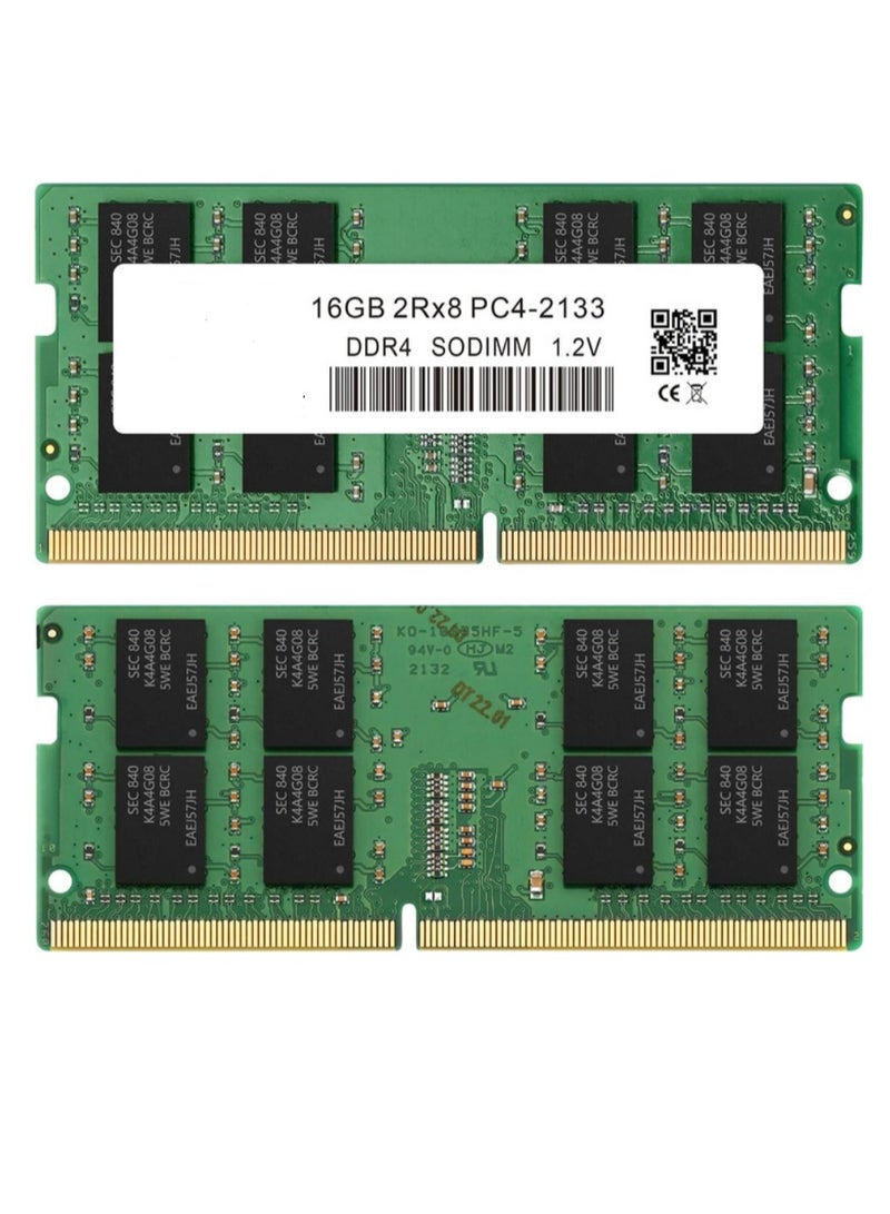 رام لابتوب DDR4 سعة 16 جيجا - سرعة 2400 ميجاهرتز، تصميم SO-DIMM بـ260 سن