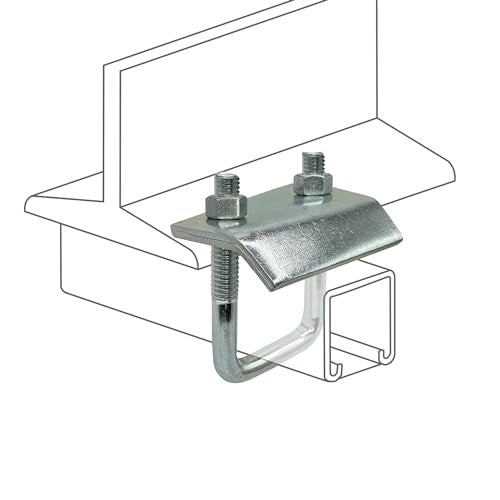 AA 2 Pack Strut to Beam Clamp with Square UBolt and Nuts 1316 158 Channel 2 - Image 1