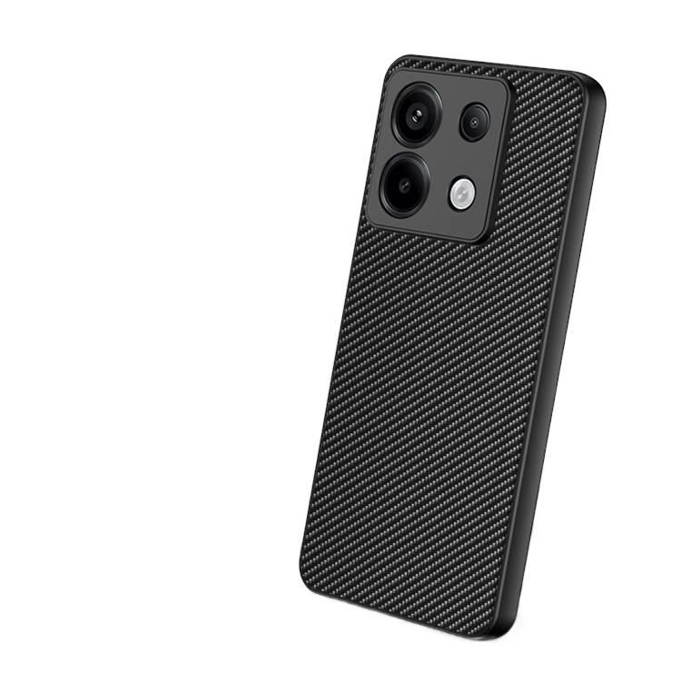 BB Leather Texture Protective Case for Redmi Note 13 with Shockproof and Drop Protection plus Shockproof plus Full Coverage plus Carbon Fiber Kevlar Texture in Black - Image 5
