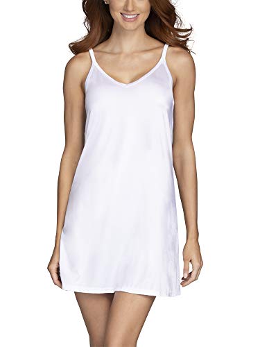 Vanity Fair Womens Anti-static Nylon For Under Dresses (S-5xl) Full Slip, Reversible - 18" - White, Large US - Image 1