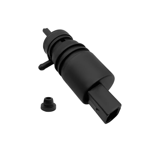 Rebvugr Windshield Washer Pump with Grommet Washer Fluid Pump Windshield Wiper Pump Replaces OEM 67128362154 67128377612 Wiper Washer Motor Replacement for Audi Chevy Chrysler Ford Porsche - Image 1