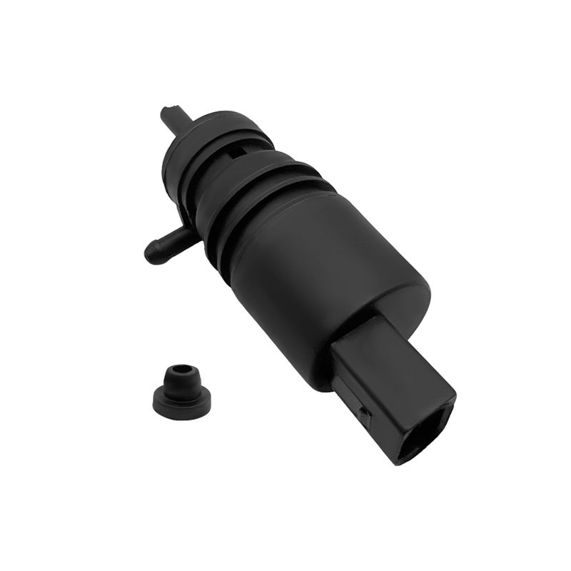 Rebvugr Windshield Washer Pump with Grommet Washer Fluid Pump Windshield Wiper Pump Replaces OEM 67128362154 67128377612 Wiper Washer Motor Replacement for Audi Chevy Chrysler Ford Porsche - Image 3
