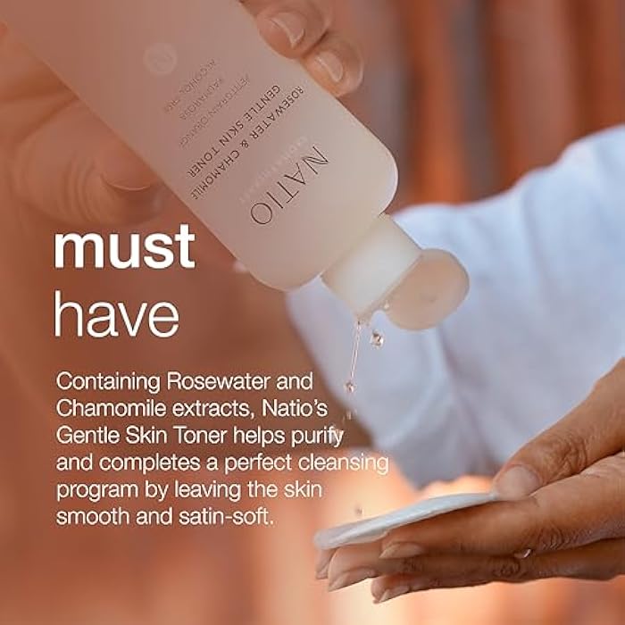 Natio Australia Aromatherapy Rosewater and Chamomile Gentle Skin Toner, 8.4 oz - Gentle, Alcohol-Free Face Toner for Oily, Dry, or Sensitive Skin - Image 3