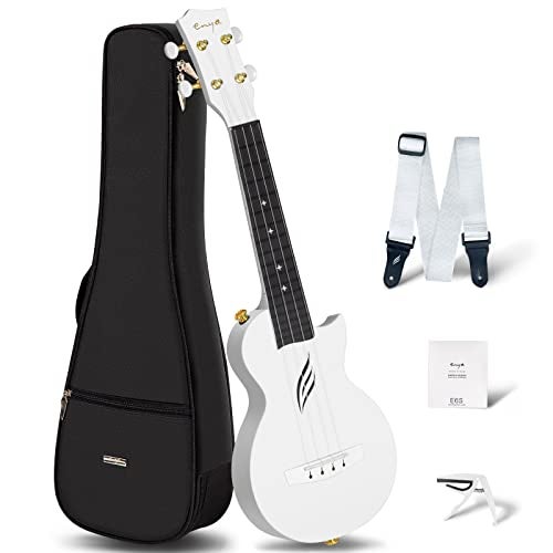 Enya Nova U Mini Soprano Ukulele 21” Carbon Fiber – Lightweight Waterproof Travel Ukulele for Beginners & Adult, Starter Kit Included (Case, Strap, Capo, Strings) - Image 1