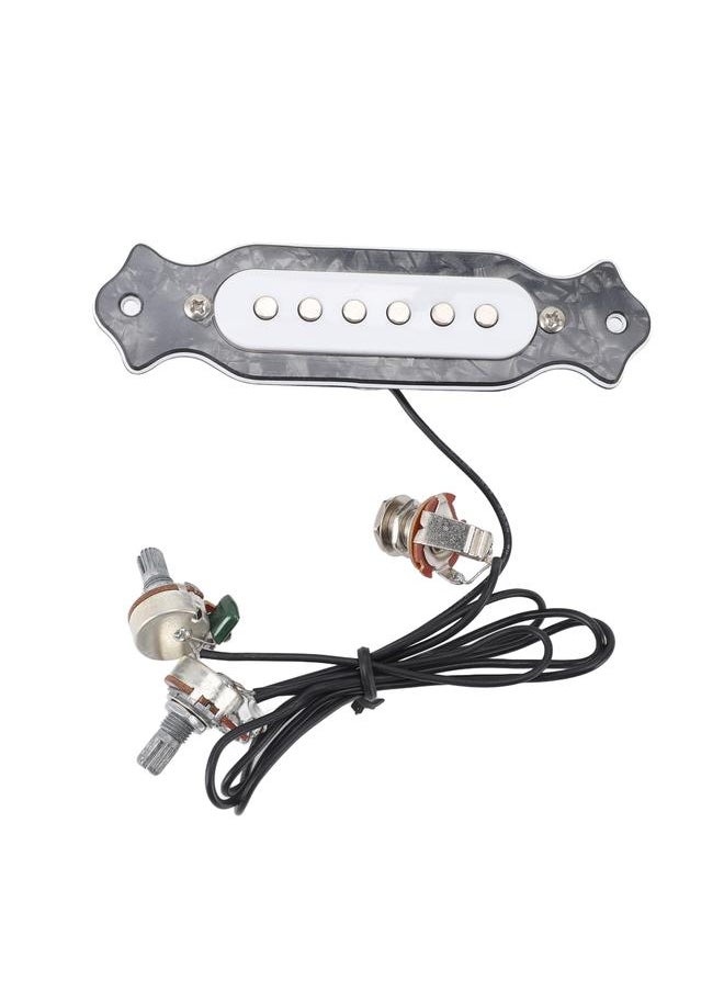 Thoraya - 6 String Single Coil Pickup Prewired Electric Guitar Pickup Replacement with Volume and Tone Controls Black Pearl - Image 1