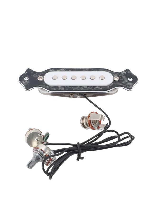Thoraya - 6 String Single Coil Pickup Prewired Electric Guitar Pickup Replacement with Volume and Tone Controls Black Pearl - Image 1