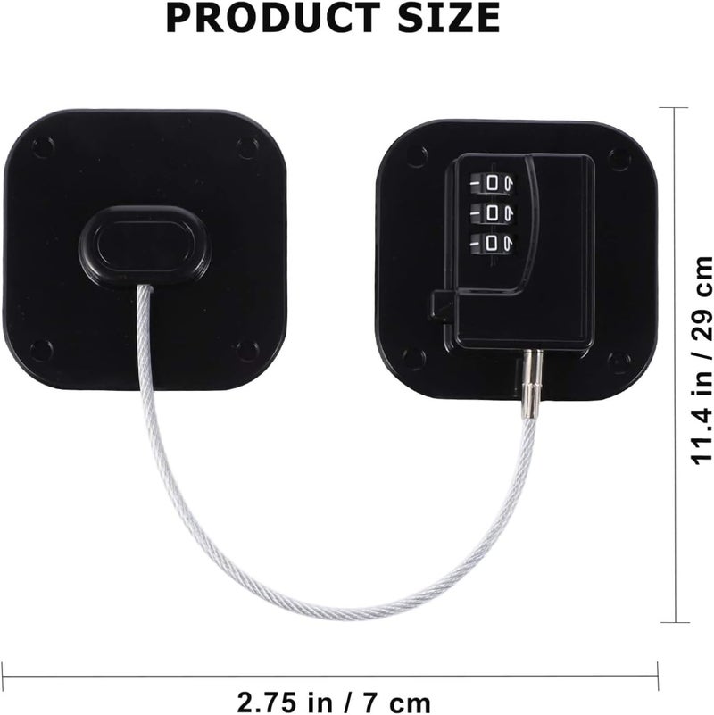 klarako refrigerator lock child safety locks refrigerator door lock Drawer Locks Child Safety cabinet safety lock child proof fridge freezer mini with lock toddler baby lock plastic - Image 2