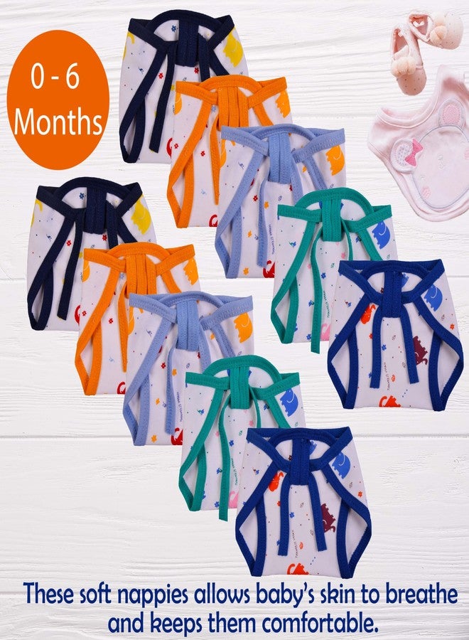 Toddylon Baby Products New Born Baby Clothes | Cloth Diapers | Langots | Nappies | Cotton | Reusable | Washable | Nappy (0-6 Months, Pack of 10) - Image 3