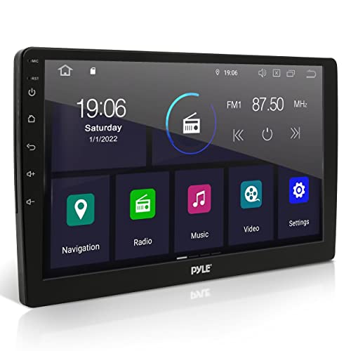 Pyle مستقبل ستيريو السيارة Pyle مزدوج DIN - شاشة تعمل باللمس 6.95 بوصة و 10 بوصة 1080P HD بلوتوث راديو السيارة - Image 1