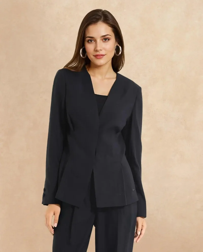Rareism Women's Charal Black Blazer