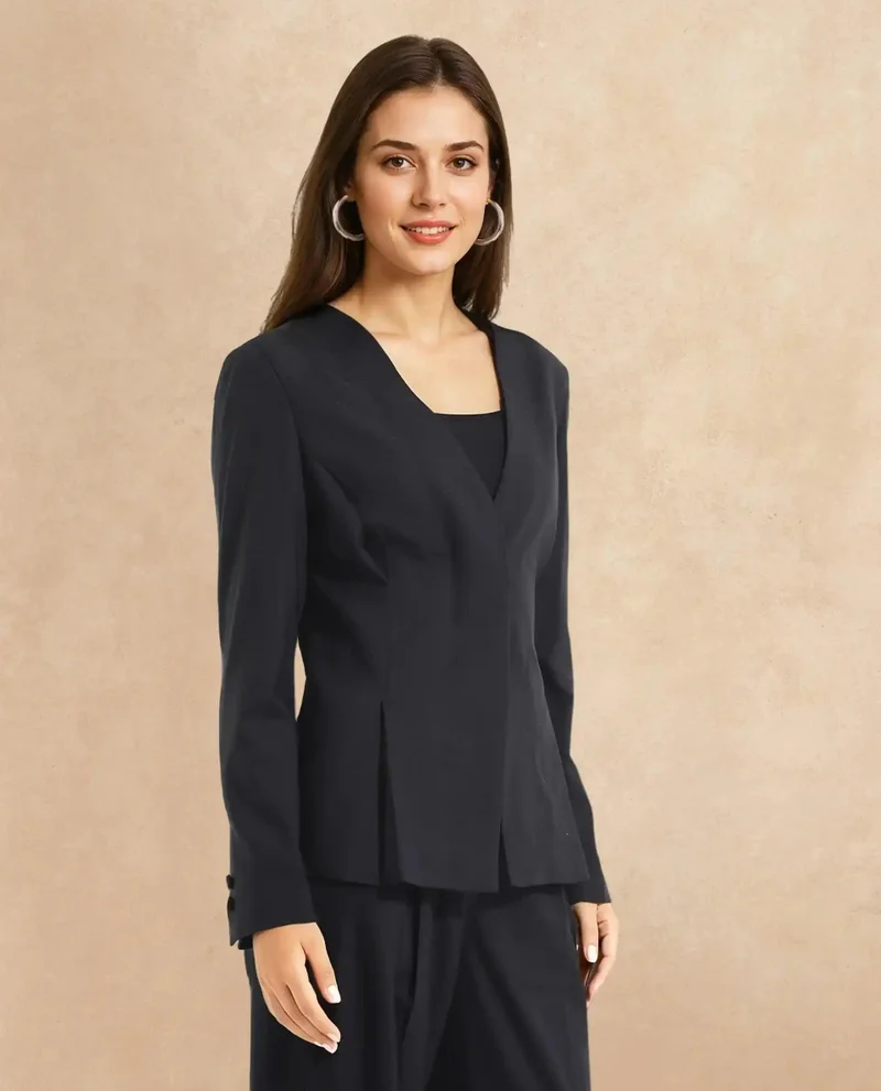 Rareism Women's Charal Black Blazer
