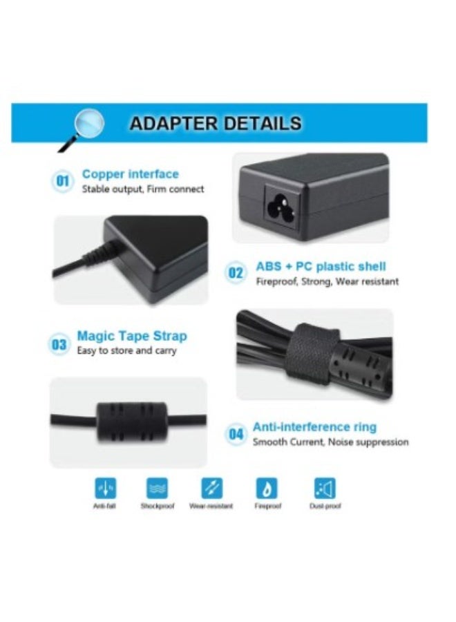 Terabyte 19.5V 4.62A 90W LA90PM111 Adapter Power Supply Charger Replacement for Dell Inspiron Series 5348-R1236 0RT74M PA-1900-32D5 RT74 (4.5 x 3.0 mm) - Image 2