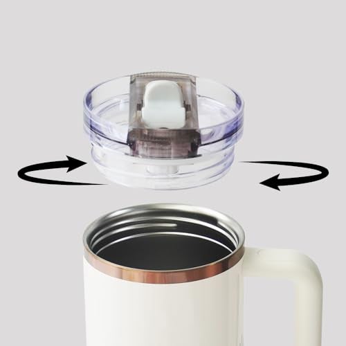 Dreamfocus 14 oz Leak Proof Flip Straw Lid Replacement for Stanley 14 oz Quencher H2.0 and ProTour Tumbler - Image 4