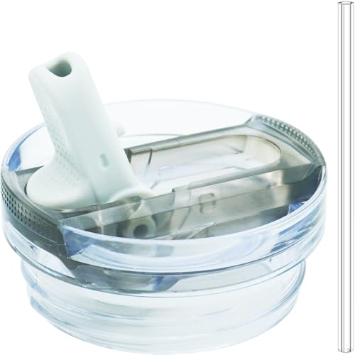 Dreamfocus 14 oz Leak Proof Flip Straw Lid Replacement for Stanley 14 oz Quencher H2.0 and ProTour Tumbler - Image 1