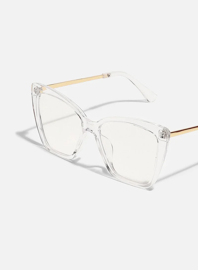 Haute Sauce Clear Wayfarer Sunglass